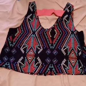 Colorful Bright crop top